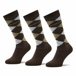 Set od 3 para unisex visokih čarapa Horka Riding Socks 145450 Ch Dk.Brown/Beige