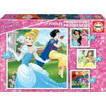 4-Puzzle Set Princesses Disney Magical 16 x 16 cm