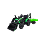 Traktor na akumulator s prikolicom 720T - zeleni