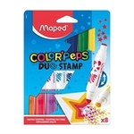 Maped - Flomasteri Maped Color'peps Duo, 8 komada
