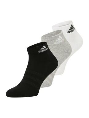 Čarape adidas Performance 3-pack boja: bijela - bijela. Niske čarape iz kolekcije adidas Performance. Model izrađen od elastičnog