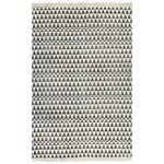 vidaXL Ćilim od pamuka s uzorkom 120 x 180 cm crno-bijeli
