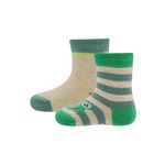 EWERS Čarape bež melange / zelena / smaragdno zelena / sivkasto zelena