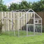 vidaXL Kavez za ptice srebrni 1,79x3x1,85 m aluminijski