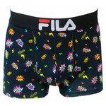 Bokserice Fila Underwear Man Boxer 1P - black/mulitcolor