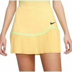Ženska teniska suknja Nike Dri-Fit Advantage Pleated Skirt - soft yellow/soft yellow/black
