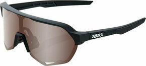 100% S2 Soft Tact Black/HiPER Crimson Silver Mirror Lens Biciklističke naočale