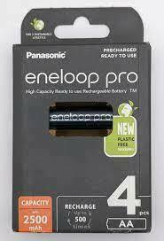Baterija PANASONIC Rechargeable 2500mAh AA ENELOOP PRO - 4 kom