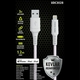 Kabel Lightning USB-A MAXMOBILE UDC3028 kevlar QC 3A MFI 1.2m bijeli