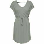 Haljina JDY boja: siva, mini, ravna - siva. Lagana haljina iz kolekcije JDY. Ravni kroj. Model izrađen od tanke, elastične pletenine.