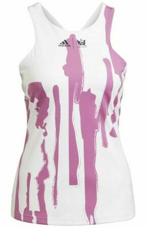 Ženska majica bez rukava Adidas New York Y-tank - white/semi pulse lilac