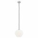 ARGON 4040 | Kalimera Argon visilice svjetiljka 1x E27 krom, crno, opal