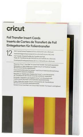Cricut Insert Cards FOIL Royal Flush R40 set kartica bijela