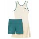 Ženska teniska haljina Lacoste Ultra-Dry Stretch Tennis Dress And Shorts - white/blue