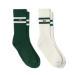 Čarape za tenis Lacoste SPORT Unisex Sock 2P - green/white