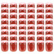 Staklenke za džem s bijelo-crvenim poklopcima 48 kom 230 ml