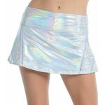 Ženska teniska suknja Lucky in Love All About Ikat Metallic Inline Skirt - metallic silver