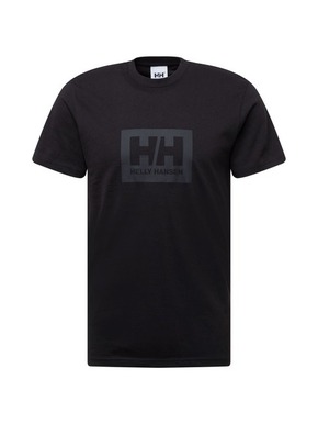 Pamučna majica Helly Hansen boja: crna