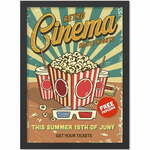 Slika 40x55 cm Retro Cinema - Wallity