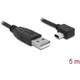 Delock USB kabel USB 2.0 USB-A utikač, USB-Mini-B utikač 5.00 m crna