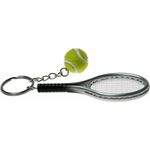 Privjesak za ključeve Mini Tennis Racket Keychain Ring - silver