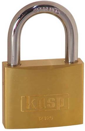 Kasp K12025LO lokot 25 mm različito zatvaranje zlatno-žuta zaključavanje s ključem