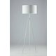 FANEUROPE I-IBIS-PT BCO | Ibis-FE Faneurope podna svjetiljka Luce Ambiente Design 160cm s prekidačem 1x E27 bijelo