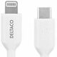 DELTACO Lightning for USB-C kabel, 1m, Apple C94 chipset FSC-labeled packaging, white