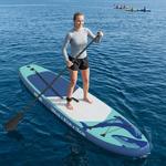 vidaXL Naflopni SUP HYDROS 366 x 81 x 15 cm Tirkizna za
