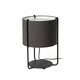 FARO 24020-32 | Drum-FA Faro stolna svjetiljka 43cm 1x E27 crno mat, opal, sivo
