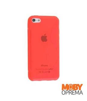 iPhone 5C crvena silikonska maska