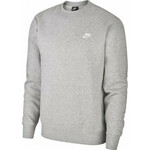 Muška sportski pulover Nike Swoosh Club Crew M - dk grey heather/white