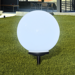 vidaXL Vanjska solarna LED lampa lopta 40 cm 1 kom sa šiljcima za zemlju