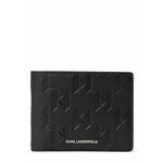 Karl Lagerfeld Novčanik 'Loom' crna / bijela