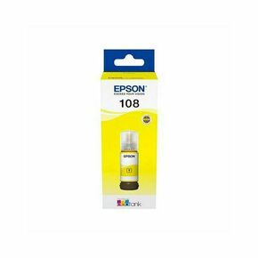 0001358949 - Tinta Epson EcoTank 108 Yellow - C13T09C44A - Tinta Epson EcoTank 108 Yellow. Podržava EPSON EcoTank L18050 A3 Wi-Fi Ink Tank Photo Printer
