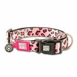 Max&Molly Ogrlica Smart ID Leopard Pink, S – 1,5 cm x 28-45 cm