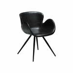 Crna stolica od kože DAN-FORM Denmark Gaia