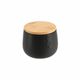 Tendance kutija za vatu Bath, keramika/bambus - Crna
