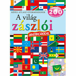 Atlas za djecu - Poučna knjiga sa naljepnicama svjetskih zastava