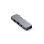 Satechi Aluminium Pro Hub Mini, 1xUSB4 96W, 1xHDMI 6K 60Hz, 2 x USB-A 3.0, 1xEthernet, 1xUSB-C, 1xAudio, Astro sivi