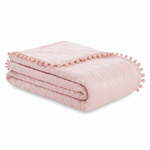 Puderasto ružičasti prekrivač krevetu AmeliaHome Meadore, 200 x 220 cm