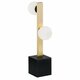 ARGON 1044 | Freemont Argon stolna svjetiljka 52,5cm sa prekidačem na kablu 2x G9 crno, brušeno zlato, opal