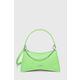 Torba Karl Lagerfeld boja: zelena - zelena. Mala torba iz kolekcije Karl Lagerfeld. na kopčanje model izrađen od ekološke kože. Model se lako čisti i održava.