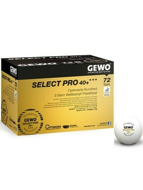 WEBHIDDENBRAND Gewo Select Pro 40+ set loptica za stolni tenis