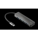 USB HUB TRUST Halyx, 4-port USB-C, USB 3.2, crni (23328)