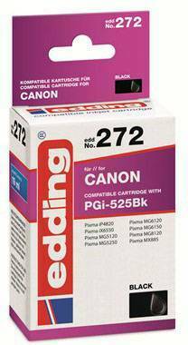 Edding patrona tinte zamijenjen Canon PGI-525BK kompatibilan pojedinačno crn EDD-272 18-272