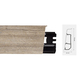 Lajsna za laminat ARBITON PVC Indo duljina 2,5m - visina 70mm - 112 bradford oak