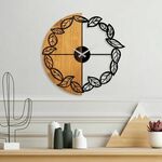 Ukrasni drveni zidni sat, Wooden Clock - 68