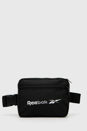 Torbica oko struka Reebok boja: crna - crna. Mala torbica oko struka iz kolekcije Reebok. na kopčanje model izrađen od tekstilnog materijala.