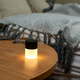 Crna prijenosna stolna lampa od drveta Gingko Lemelia